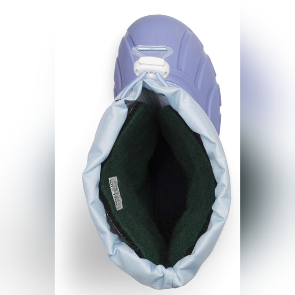 💜NWT🧊 Frosted Purple Disney X Sorel Youth Flurry 'Frozen' Snow Boots Big Girl - Picture 4 of 7